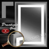 Дзеркало з LED підсвічуванням "Prestigio Gray" у багетній рамі